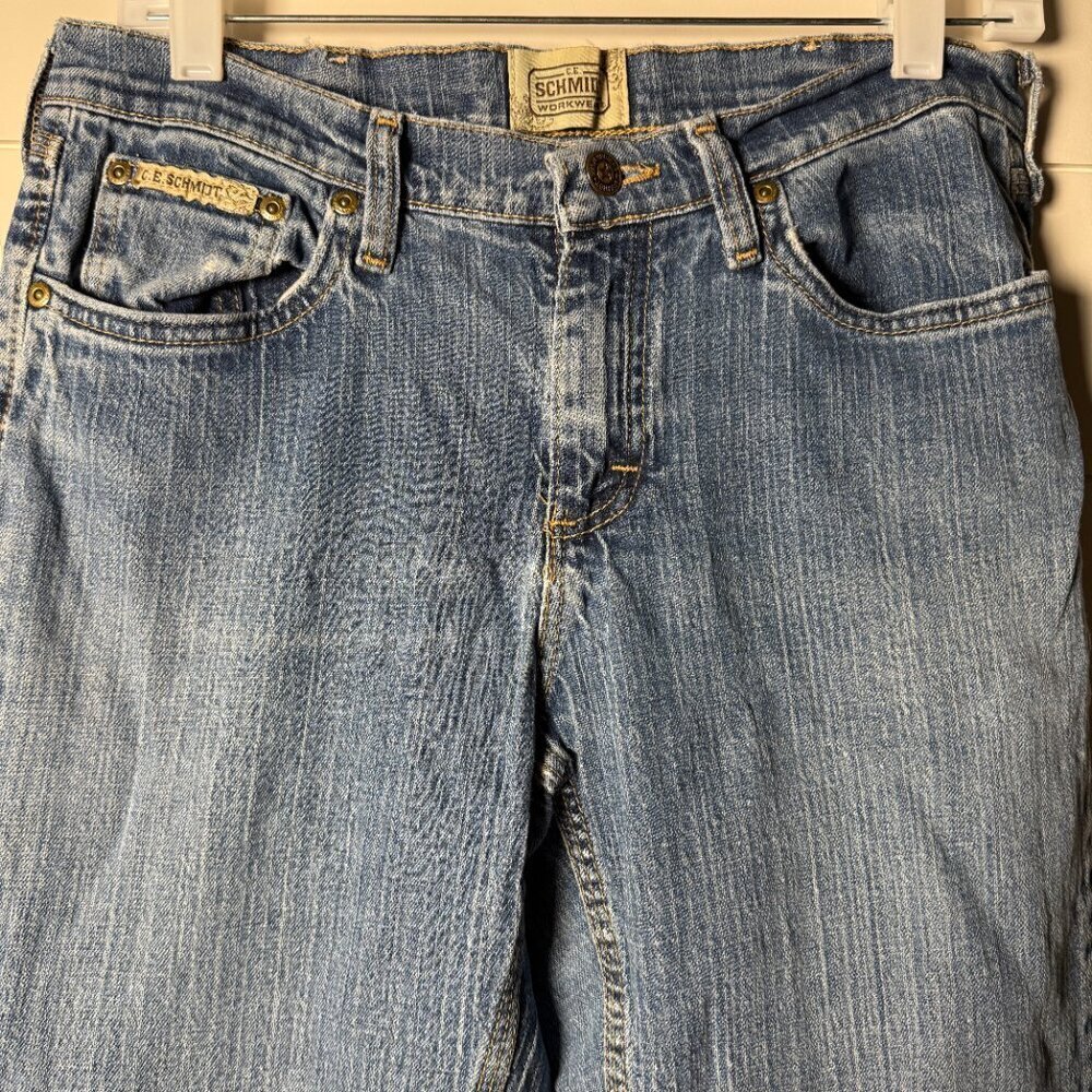 CE Schmidt Workwear Jeans Size 8/32 Distressed - Picture 7 of 12